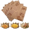 thumbnail image 2 of Nvzi-a 100pcs 5.9"x7.87" Greaseproof Paper Sheets, Food Basket Tray Liner, Wrapping Bread Hamburger Sandwiches, for Family, Bakery, Picnic, Party, 2 of 3