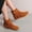 Brown, variant on Juebong Boots on Clearance 2023 Women's Ankle Booties Western Tassel Cowboy Boots Retro Fringe Cowgirl Ankle Boots Chunky Heel Pointed Toe Fashion Festival Pull on Boots for Women