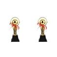 thumbnail image 6 of WORGEOUS 2pcs Metal Golden Trophy Student Kids Creative Award Trophy Reward for Competitions, 6 of 8