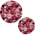thumbnail image 7 of SKYSONIC Koi Fish Pink Flower Pot Holders Trivets, 2 Pcs Heat Resistant Trivets,Japan Style Cotton Thread Weave Mats for Hot Pads Pans Pot Bowl Teapot for Kitchen Decor, 7 of 7