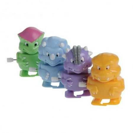 US Toy 4317X4 Walking Cartoon Dinosaurs - 12 Per Pack - Pack of 4