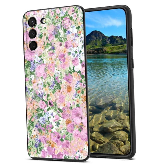 Floral-86 Phone Case, Degined for Samsung Galaxy S21 FE Case Men Women, Flexible Silicone Shockproof Case for Samsung Galaxy S21 FE