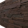 thumbnail image 4 of Ekena Millwork 48 5/8"W x 24 3/4"H x 1 1/4"D Cascade Stacked Stone, EverStone Faux Stone Siding Panel, Deep Creek, 4 of 9
