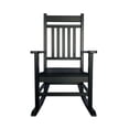 thumbnail image 6 of Shine Company All-Weather Traditional Resin Patio Porch Rocker in Black, 6 of 11