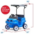 Step2 SidebySide Push Around SUV Blue TwoSeater Stroller Push Car