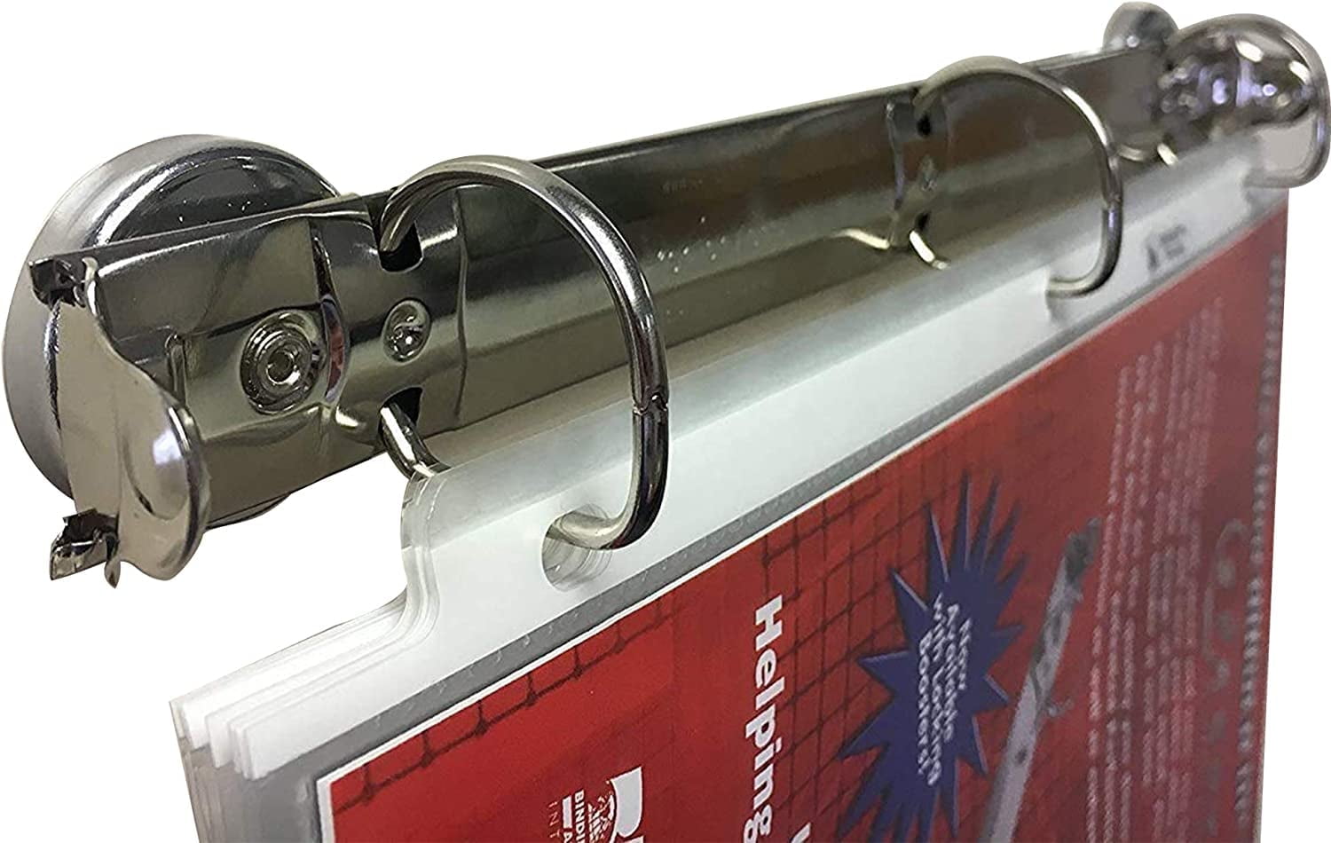 Magnetic 3 Ring Binder Locking Mechanism – 10 Pack – for Hanging 8.5 x 11 Inch Sheets of Paper