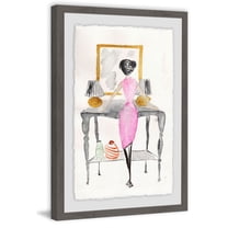 Pretty Pink Dress Framed Painting Print