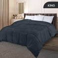 thumbnail image 2 of PEKUR All Season Comforter for Adults , Cozy & Lightweight,Box Stitched (King Size, Grey, 102"x90"), 2 of 6