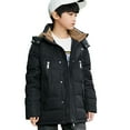 thumbnail image 4 of Otqutp Fleece Lined Winter Coat for Teen Boys Waterproof Windproof Jacket Parka Quilted Warm Outerwear with Detachable Hood, 4 of 7