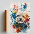 thumbnail image 2 of Cotonde Tulear Dog Poster Wall Art for Bedroom Living Room Funny Graffiti Dog Picture Cool Dog Decor Wall Art, 2 of 6