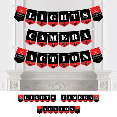 Red Carpet Hollywood Movie Night Party Bunting Banner Party