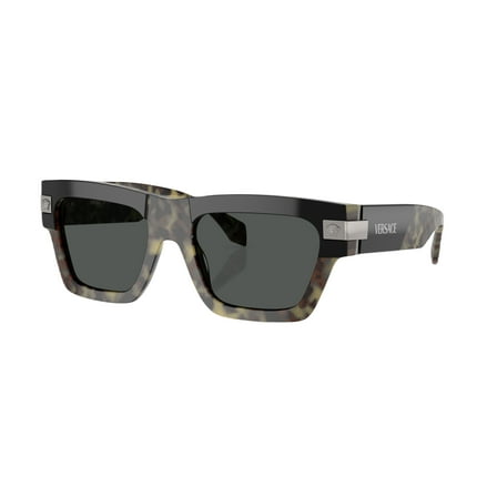 Versace 0VE4454 545687 Havana Rectangle Sunglasses for Mens