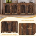 thumbnail image 2 of Hzuaneri Dog Crate Furniture for 2 Dogs, 63" Large Dog Kennel with Divider and Cushion for Medium Large Dogs, Double Dog Crate Furniture TV Stand, Rustic Brown, 2 of 7