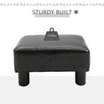 thumbnail image 3 of Homcom Modern Small Faux Leather Ottoman / Footrest Stool, 3 of 9