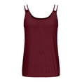 thumbnail image 4 of Summer Fashion Oversize Shirts for Womens 2025 Casual Sleeveless Solid Color Ladies V-Neck Top Blouse, 4 of 6