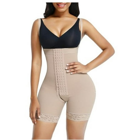 

Layered Tummy Control Seamless Body Shaper Women s Plus Size Open Bust Shapewear Stage 3 Faja NUDE 5XL