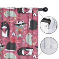 thumbnail image 4 of Blackout Kids Curtains,Hedgehog and Animals Childrens Insulated Curtains Set Of 2,Bedroom Essentials,Toddler Room Decor 42"x84"(106x213cm), 4 of 4