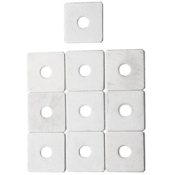 10 Pcs Golden Square Washer Gasket Multiple Purpose Washers Industry