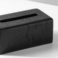 thumbnail image 3 of Caja de pañuelos rectangular for el hogar, sala de estar, mesa de centro, caja de pañuelos de cerámica negra, 3 of 4