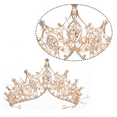 thumbnail image 3 of Coronas y tiaras de boda con diamantes de imitación para mujer, accesorios para el pelo de fiesta de disfraces con piedras preciosas, 3 of 5