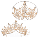 thumbnail image 3 of Coronas y tiaras de boda con diamantes de imitación para mujer, accesorios para el pelo de fiesta de disfraces con piedras preciosas, 3 of 5