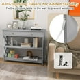 thumbnail image 6 of GOFLAME 39" Console Sofa Table with Drawers, 3-Tier Narrow Entry Table with Storage Shelves for Living Room Behind Couch, Entryway, Hallway (Grey), 6 of 18