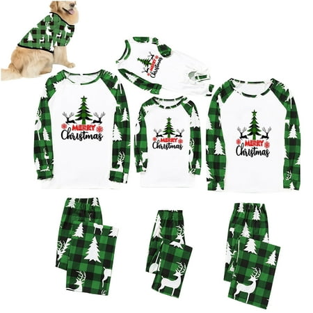 

Family Christmas Pajamas Parent-child Warm Christmas Set Printed Home Wear Pajamas Two-piece Dad Set