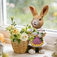 thumbnail image 4 of Dvumao Easter Decorations, Resin Crafts Rabbits Flower Pot Ornaments For Garden Courtyard Decorations Window Sill Microbonsai Easter, 4 of 6