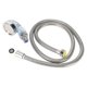 thumbnail image 1 of Shampoo Bowl Sprayer Head Hose Kit Salon Barber Shop Facilities 120cm Electroplating Tube L Blue Pressurizing Nozzle, 1 of 5