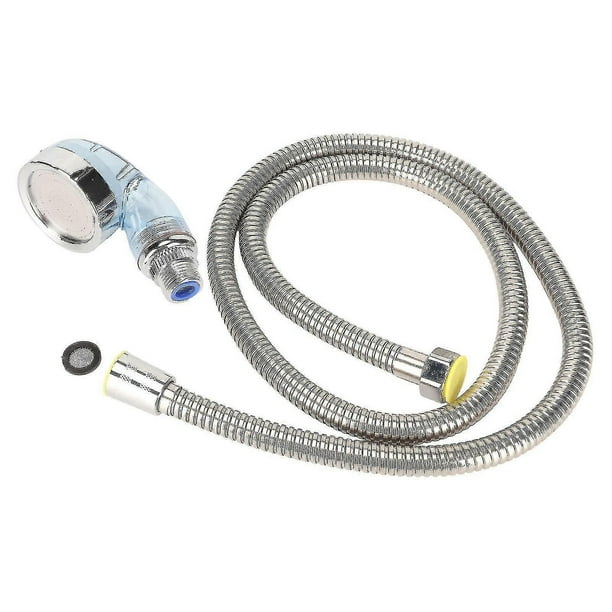 Shampoo Bowl Sprayer Head Hose Kit Salon Barber Shop Facilities 120cm Electroplating Tube L Blue Pressurizing Nozzle