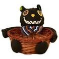 thumbnail image 1 of Fantasma Candy Display Bowl Basket Lindo Halloween Natural Mimbre (Gato) Negro 1pc, 1 of 3