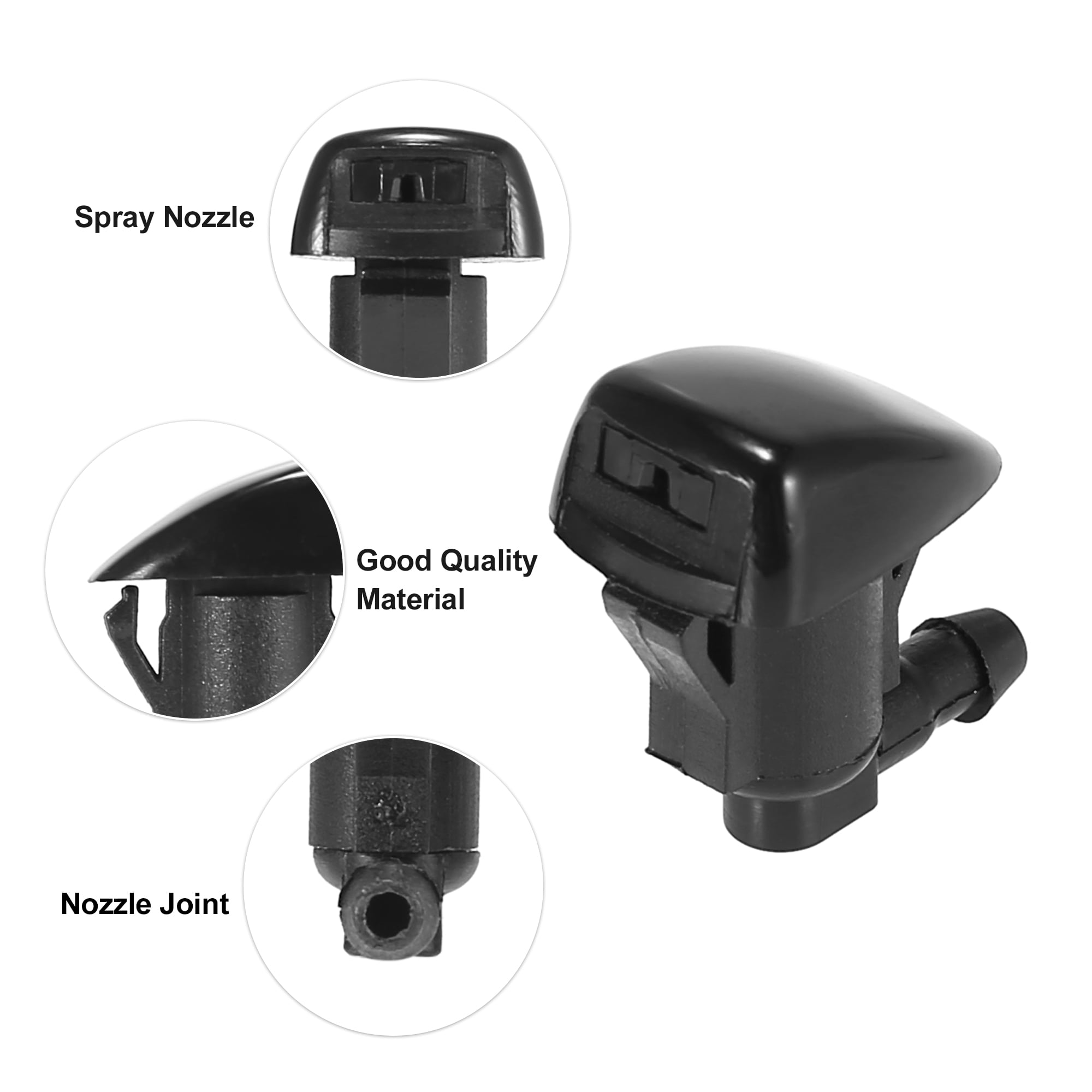 Unique Bargains Front Windshield Wiper Nozzles Kit for Pontiac G6 for Chevy Malibu