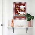 Chef Gourmet Kitchen Canvas Wall Art for Living Room, Knife And Fork ...