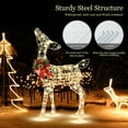thumbnail image 3 of Costway Lighted Christmas Reindeer w/ 50 LED Lights Outdoor Yard Christmas Decorations, 3 of 8