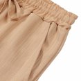 thumbnail image 5 of Yaoyar Mens Summer Solid Color Short Sleeve Turn Down Collar Set Drawstring Waist Casual Outfit Coordinated Design Two Piece Ensemble, 5 of 8