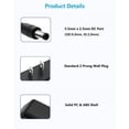 thumbnail image 3 of LujingZ 12V DC Power Supply 1A Universal AC Adapter 100-240 50/60Hz to 12 Volts 1 Amp Transformer DC 12V 1A Power Cord 5.5mm x 2.5mm Plug, 3 of 5