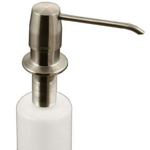 Houzer 170-2400 2" X 4.25" X 9.75" Counter or Faucet Hole Brass Satin Preferra Soap/Lotion Dispenser