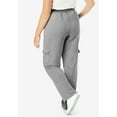 thumbnail image 2 of Woman Within Plus Size Tall Better-Fleece Pull-On Cargo Sweatpants, 2 of 6