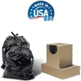 thumbnail image 6 of 56 Gallon Trash Can Liners (100 Count) - 43" x 47" - Thick 1.5 MIL Equivalent Black Trash Bags for Bathroom, Kitchen, Office, Industrial, Commercial, Recycling and More, 6 of 6