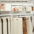 thumbnail image 6 of Toorise Mid Century Shower Curtain Kit Beautiful Bathroom Curtains Shower Set Versatile Thickened Bohemian Style Bathroom Set Non-Slip Shower Curtain Set with Rugs for Your Home, 6 of 10