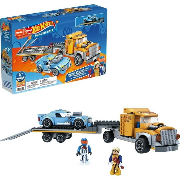 Mega Hot Wheels Twinduction Hauler Pack Building Set With 355 Pieces