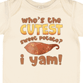 thumbnail image 4 of Inktastic Who's the Cutest Sweet Potato? I Yam Funny Thanksgiving Boys or Girls Baby Bodysuit, 4 of 5