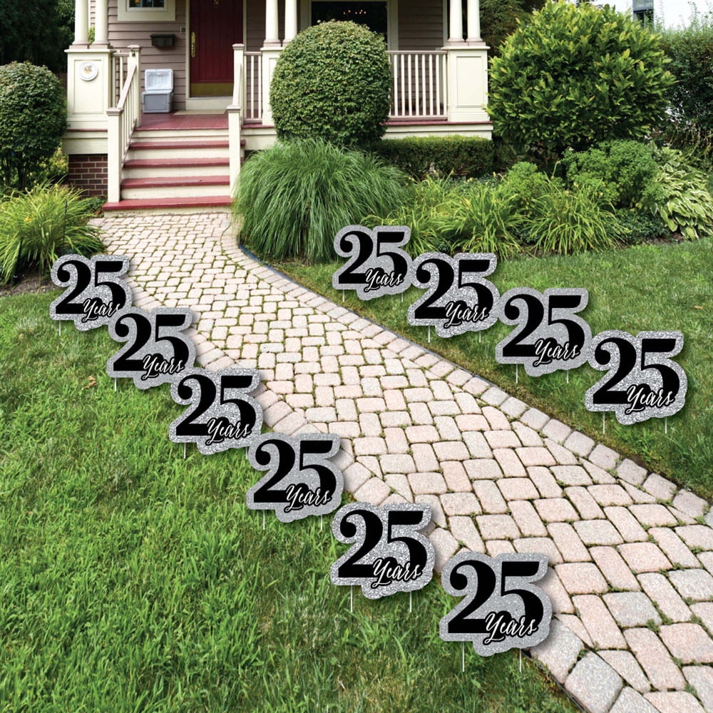 We Still Do 25th Wedding Anniversary Lawn Decorations Outdoor
