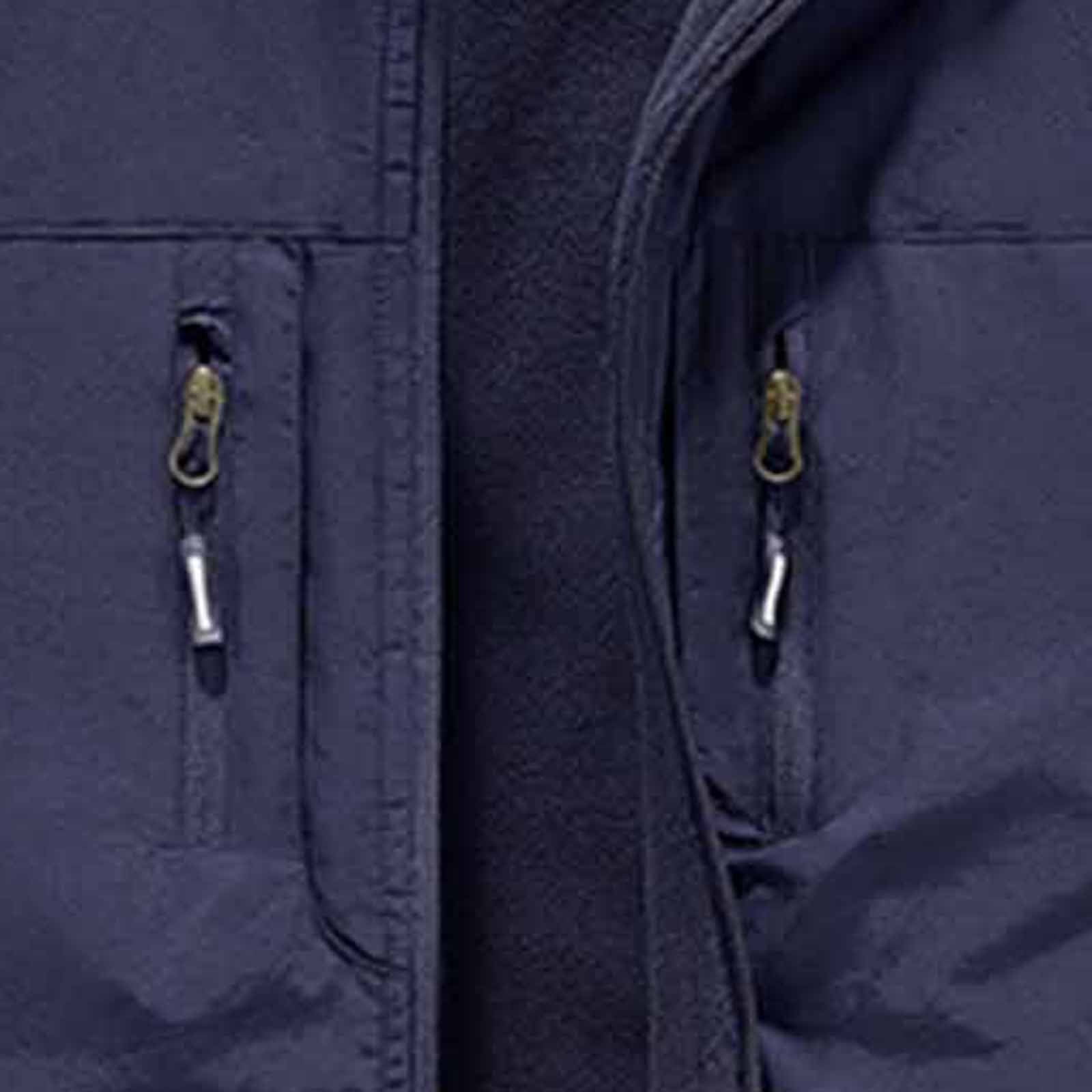 RYDCOT Men's Running Vest Outerwear, Zip up Winter Warm Vests Lightweight Waterproof Fleece-Lined Softshell Sleeveless Jacket for Golf Blue