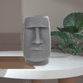 thumbnail image 3 of 1 unidad de decoración de estatua de Pascua de resina, retro, escultura de Moai para decoración de escritorio de dormitorio y perfecl Estatua de cabeza, 3 of 8