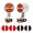 Silver, variant on Xirurus 1 Pair Motorcycle LED Turn Signal Light Dual Color Indicator Blinker 12V Universal Fit for Motorbike Black 4.33 inches / 11 cm