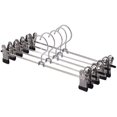 thumbnail image 3 of 10 perchas de metal para pantalones, soporte de metal con clip, 3 of 5