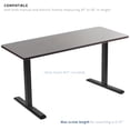 thumbnail image 6 of VIVO Espresso Wood 60 x 24 inch Universal Table Top for Sit to Stand Desk Frames, 6 of 6