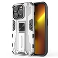 thumbnail image 1 of SaniMore for iPhone 14 Pro 6.1" 2022 Case with Hidden Bracket, Manetic Car Mount Hybird Heavy Duty Protective Tri-layer Shockproof Drop-proof Cover For iPhone 14 Pro 6.1" 2022, Silver, 1 of 7