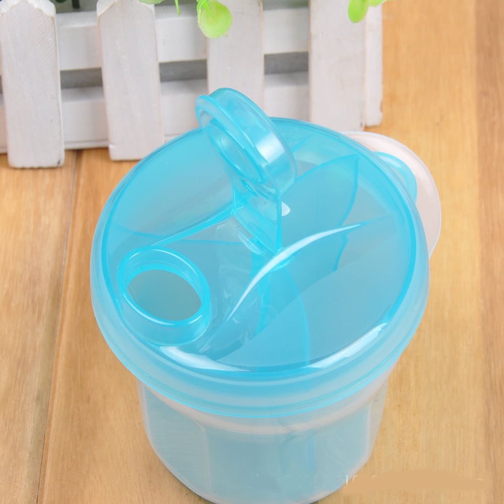 Siaonvr Portable Baby Milk Powder Dispenser 3 Section Infant Kids Food